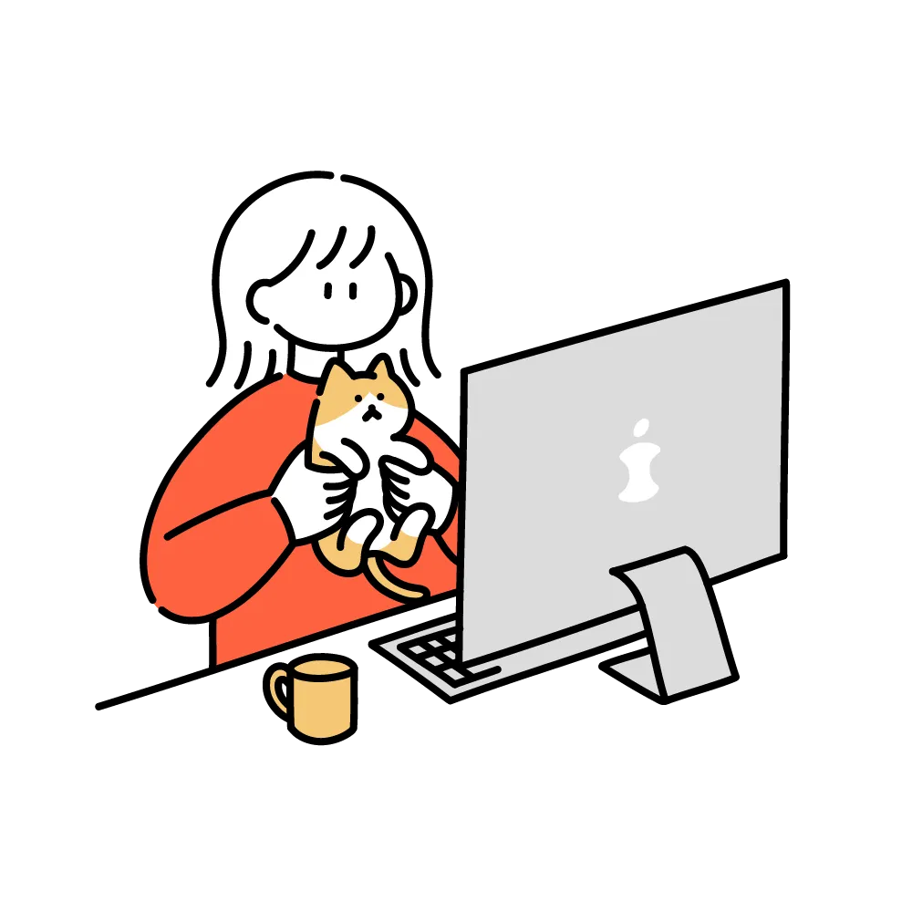 広告データを分析している様子